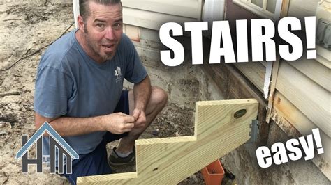 How To Build Stairs Install Stringers And Treads Youtube