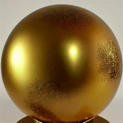 A Golden Sphere Handpainted Hyper Detailed Stable Diffusion