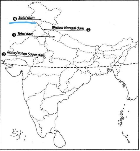 Salal Dam On Political Map