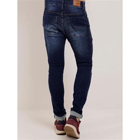 Calça Jeans Slim Masculina Azul Azul Netshoes