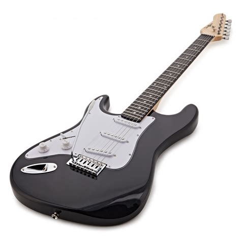 La Left Handed Electric Guitar By Gear4music Black At Gear4music