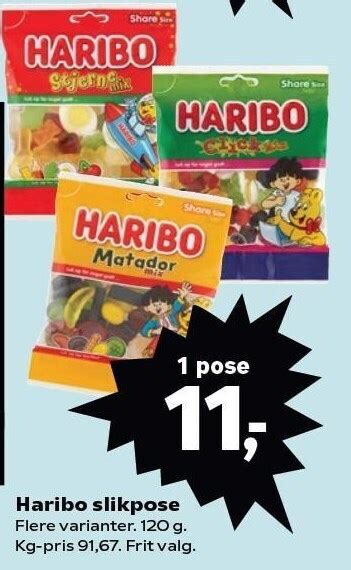 Haribo Slikpose Tilbud Hos Kvickly