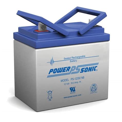 Power Sonic 12 Volt 35 Ah Nut And Bolt Terminal Sealed Lead Acid SLA