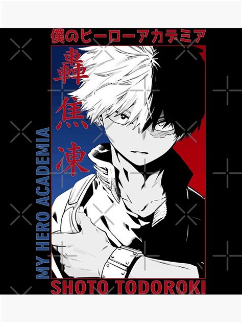 Shoto Todoroki Poster Hero Academia Anime Photographic Print For Sale