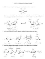 Naming Cycloalkanes Worksheet With Answers