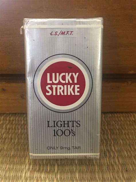 Lucky Strike Lights 100s Cigarette Soft Pack Danlys Vintage