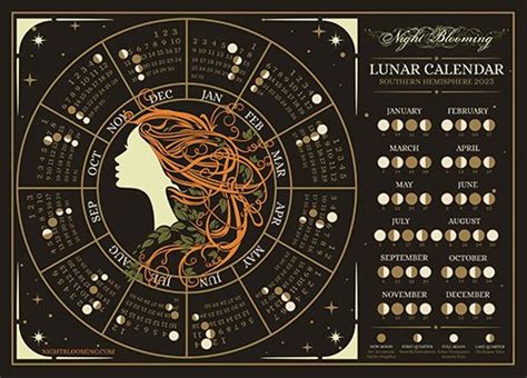 Lunar Hair Care 2023 Calendar NightBlooming