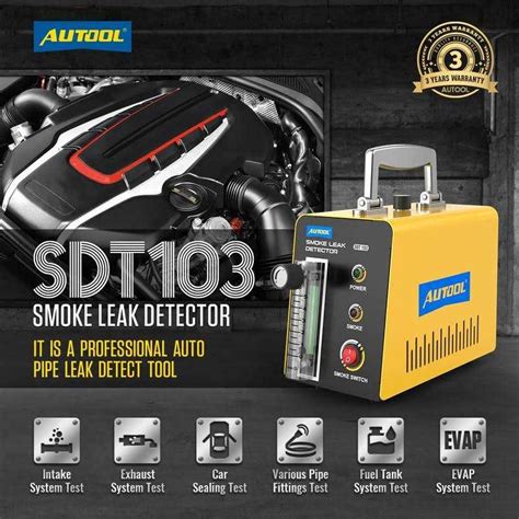 Autool Smoke Machine Automotive Leak Detector Evap Vacuum Smoke