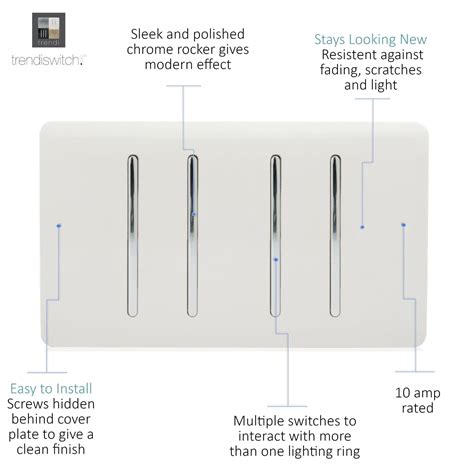 4 Gang 1 Or 2 Way Light Switch