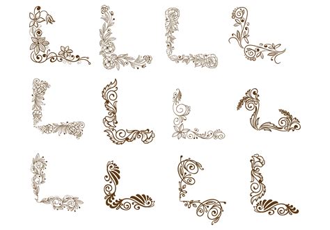 Artistic Corner Borders