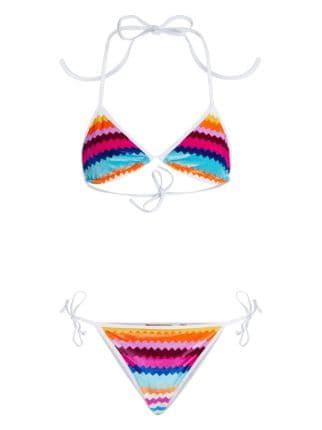 Missoni Zigzag Print Triangle Bikini Farfetch