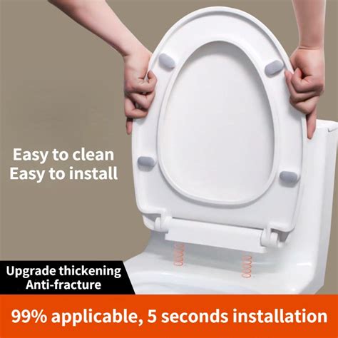 Universal Toilet Seat Thickened Toilet Seat Cover Toilet Seat Easy