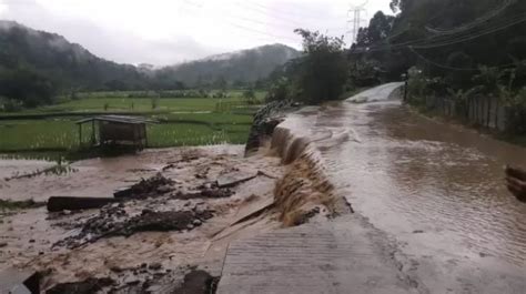 Lahat Pagar Alam Kembali Diterjang Banjir Bandang Akses Jalan Lintas