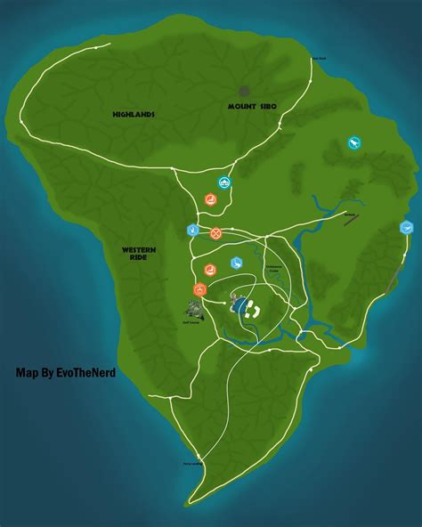 Jurassic Park The Ride Map