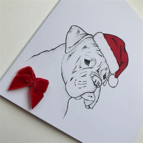 Beautiful Boxer Dog Christmas Card | Etsy