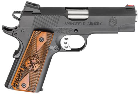 Springfield Armory Pi9137lp 1911 Range Officer 9mm Single 9mm 4 8 1 Rosewood Grip Black Hard