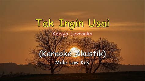 Keisya Levronka Tak Ingin Usai Karaoke Akustik Male Low Key Acordes