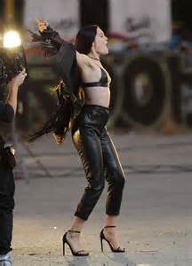 Jessie J in Leather on Masterpiece set -15 | GotCeleb