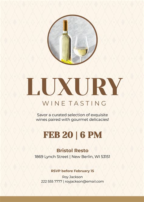 Free Printable Wine Tasting Invitation To Customize Online