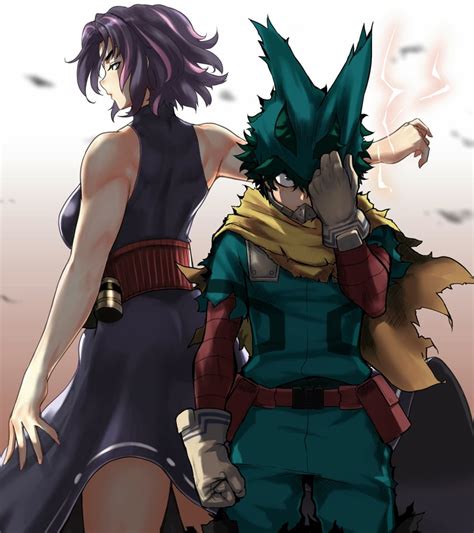 Midoriya Izuku And Lady Nagant Boku No Hero Academia Drawn By