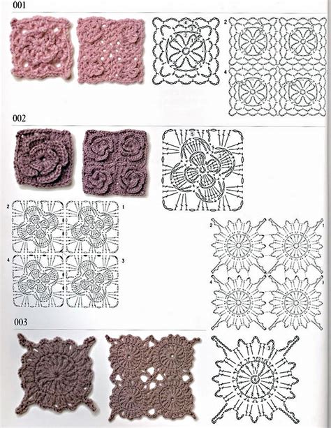 Ergahandmade Crochet Motifs Diagrams