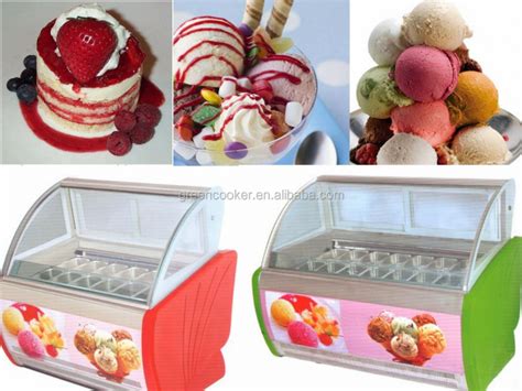 20 Pans Ice Cream Display Freezer Ice Popsicle Refrigerator Chest Showcase