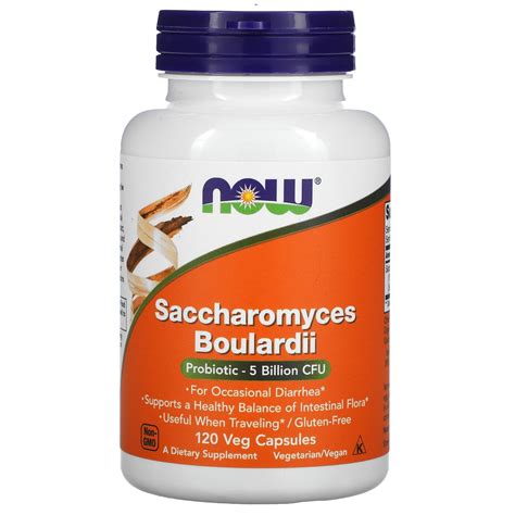 Saccharomyces Boulardii 5 Billion Cfu 120 Veg Capsules Now Foods