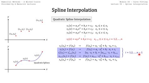 Numerical Methods 04 04 C Spline Interpolation Quadratic Splines