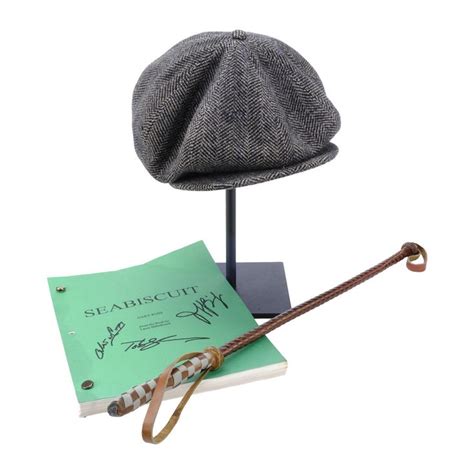 Lot 1518 Red Pollards Tobey Maguire Hat Riding Crop And Script