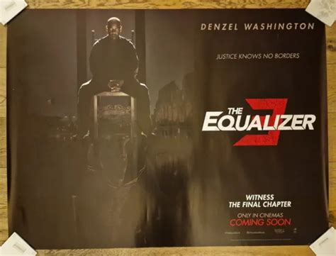 THE EQUALIZER 3 Original Cinema Quad Poster 2023 10 00 PicClick UK