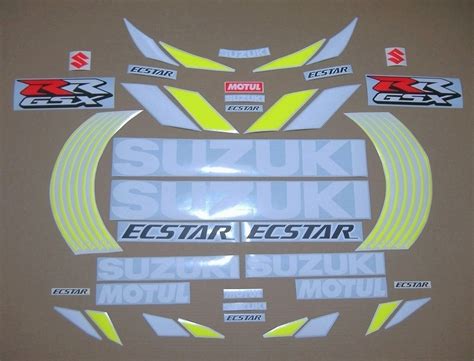 Suzuki MotoGP Ecstar Race Replica Complete Decal Set For GSXR 600