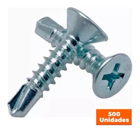 Tornillo Autorroscante Cabeza Plana Plana De Apriete Phillips Con