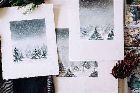 Watercolor Winter Scene Tutorial – A video