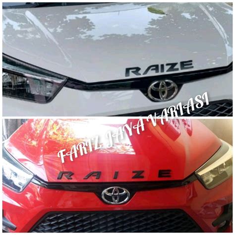 Jual Emblem Kap Mesin Raize Hitam Doff Logo Tulisan Raize Shopee