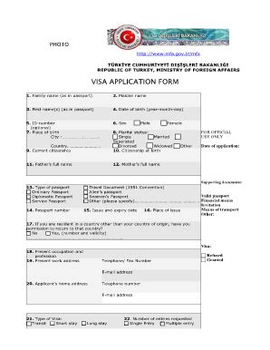 Fillable Online VISA APPLICATION FORM Universal Passports Visas Fax