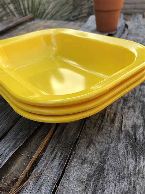 Vintage Texas Ware Yellow Melamine Picnic Ware Rectangular Etsy In