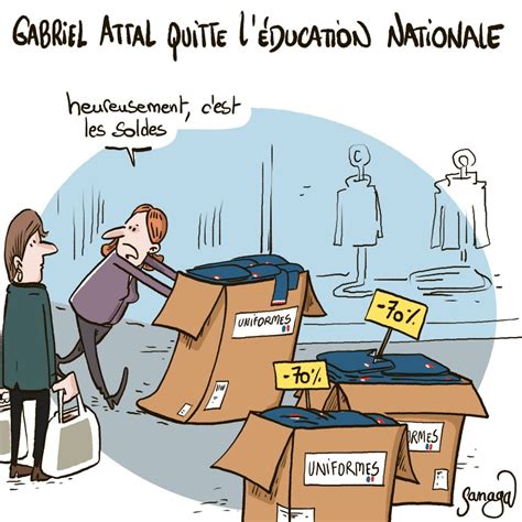 Gabriel Attal quitte lÉducation Nationale Blagues et Dessins