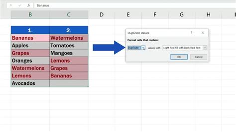 How To Compare Two Columns In Excel For Matches And Differences In