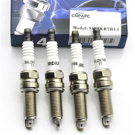 Pcs Iridium Spark Plugs Silzkr B For Hyundai Elantra Santa Fe