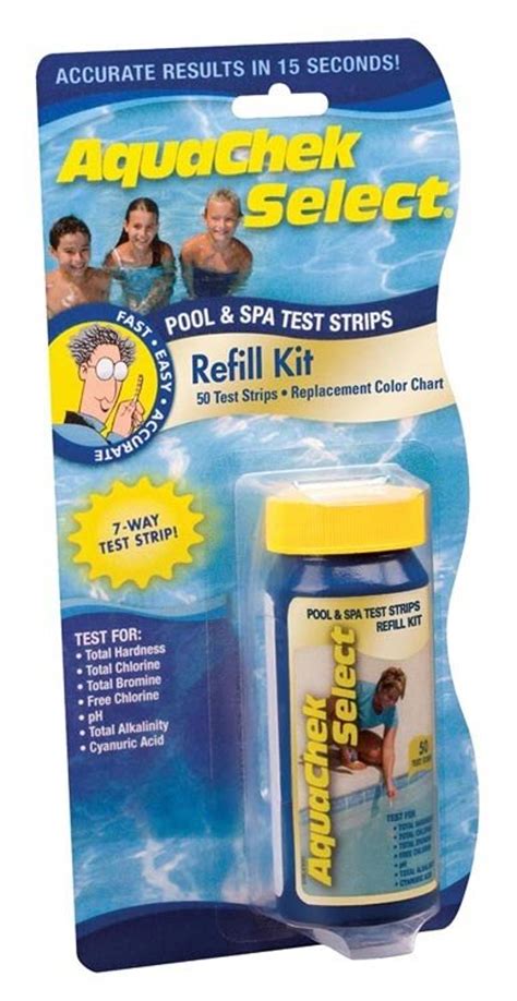 Aquachek Select 5 In 1 Test Strips Refill Qty 50 Pool Supply Mall