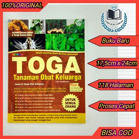 Jual Buku Kesehatan Toga Tanaman Obat Keluarga Shopee Indonesia