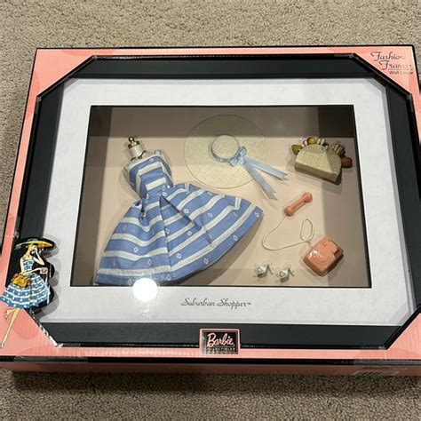 Mattel Wall Decor Nib Barbie Framed Suburban Shopper Poshmark