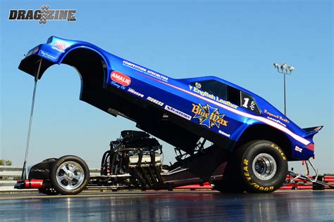 Feature The Blue Max Ford EXP Tribute Nitro Funny Car Dragzine