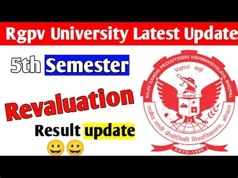 Rgpv 5th Sem Revaluation Result Update YouTube