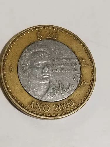 Moneda Mexicana Conmemorativa En De 20 Pesos Octavio Paz En Venta En