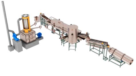 50 Hz Stainless Steel Fully Automatic Potato Chips Plant For