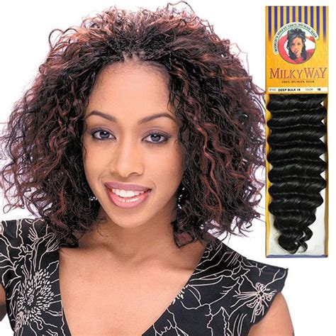 Human Hair Braids Milky Way Deep Bulk 18 1b Wantitall