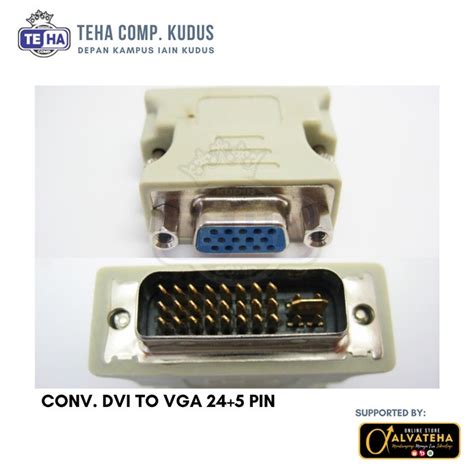 Jual Converter Dvi To Vga Male Female Dvi To Vga Converter Pin