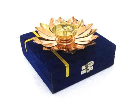 Lotus Diya Gms Inches Brass Copper House Home H H