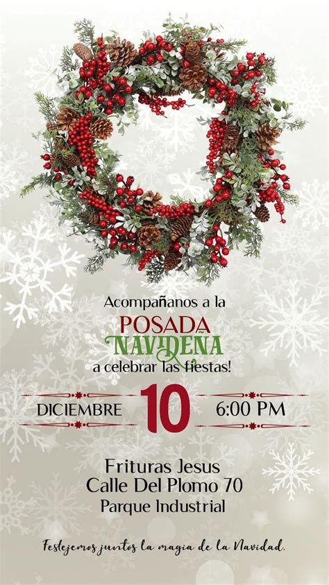 Posada Invitaciones Para Posadas Navide As Tarjetas De Invitacion